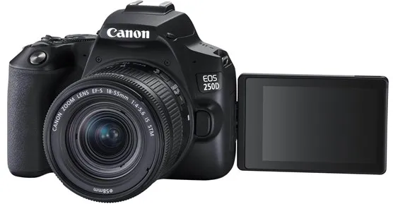Canon EOS 250D 18-55mm III + 75-300mm III - Noir